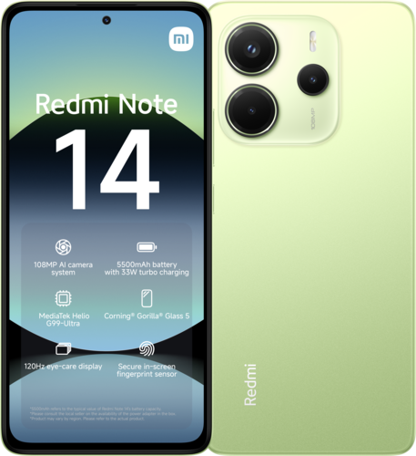 Xiaomi Redmi Note 14 6/128 ГБ Зеленый