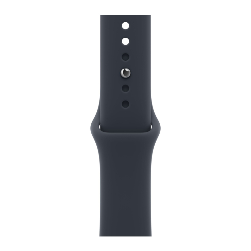 Apple Watch Series 12, 46 мм, корпус из алюминия цвета «серый космос», спортивный ремешок тёмно-синего цвета