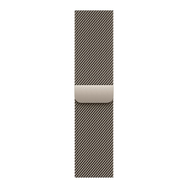 Apple Watch Series 12, 42 мм, корпус из титана, ремешок Milanese цвета «Натуральный титан»
