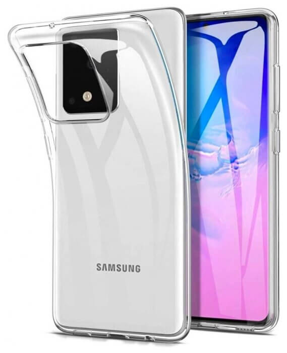 Чехол силиконовый прозрачный для Samsung S20 Ultra