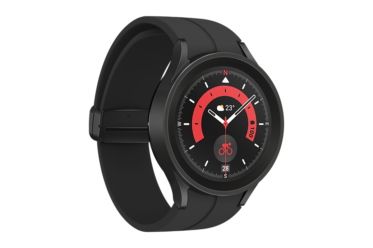 Умные часы Samsung Galaxy Watch5 Pro 45 мм Черный титан