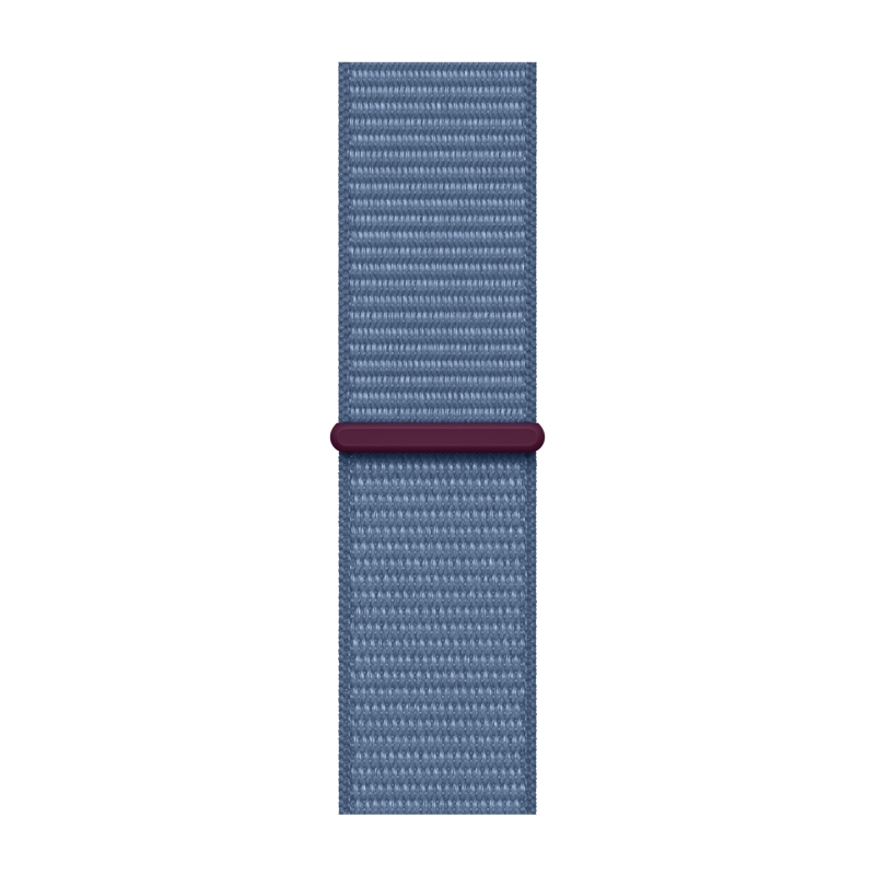 Apple Watch SE (2023), 44 мм, корпус из алюминия серебристого цвета, спортивный ремешок Loop синего цвета