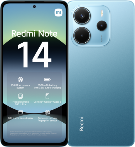 Xiaomi Redmi Note 14 8/256 ГБ Синий