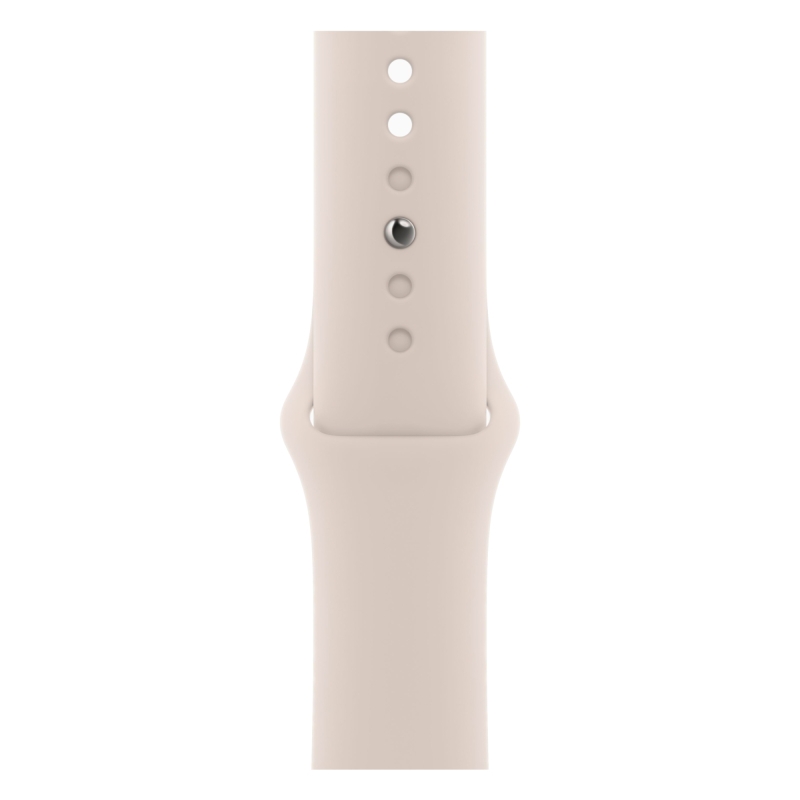 Apple Watch Series 9, 45 мм, корпус из алюминия цвета «сияющая звезда», спортивный ремешок «сияющая звезда»