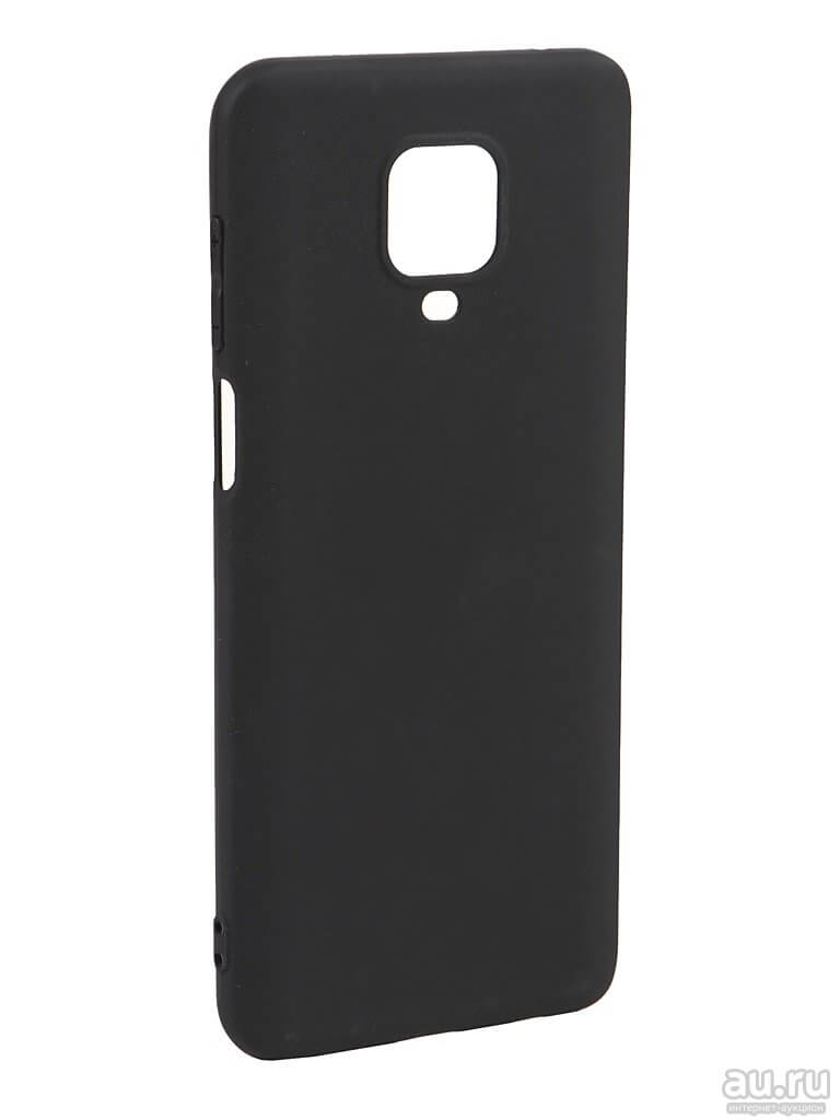 Чехол силиконовый черный для Xiaomi Note 9 Pro