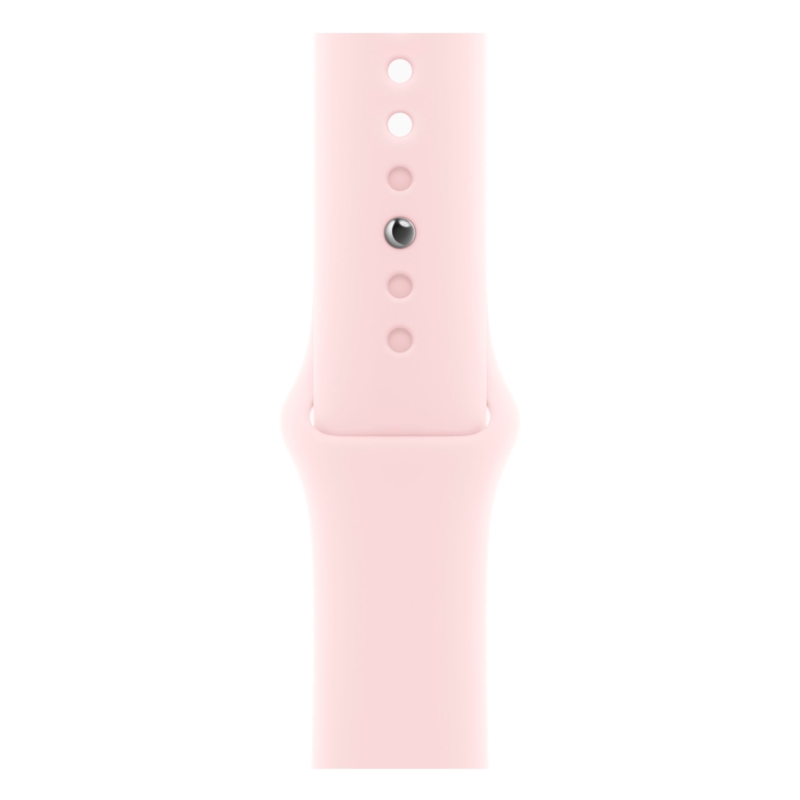 Apple Watch Series 9, 45 мм, корпус из алюминия розового цвета, спортивный ремешок розового цвета