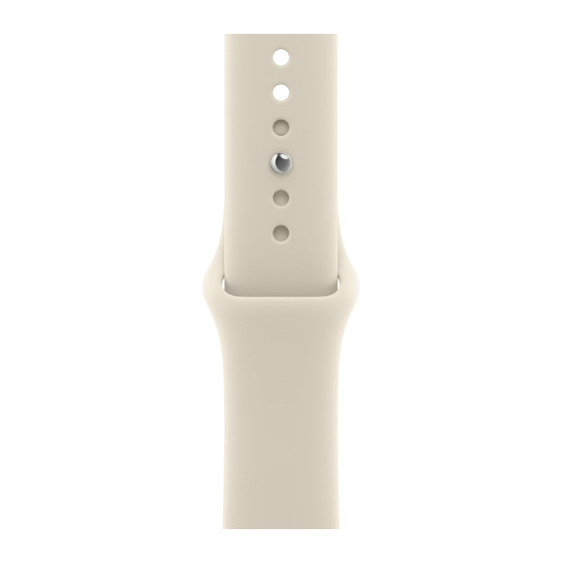 Apple Watch Series 12, 46 мм, корпус из алюминия цвета «светлое золото», спортивный ремешок песочного цвета