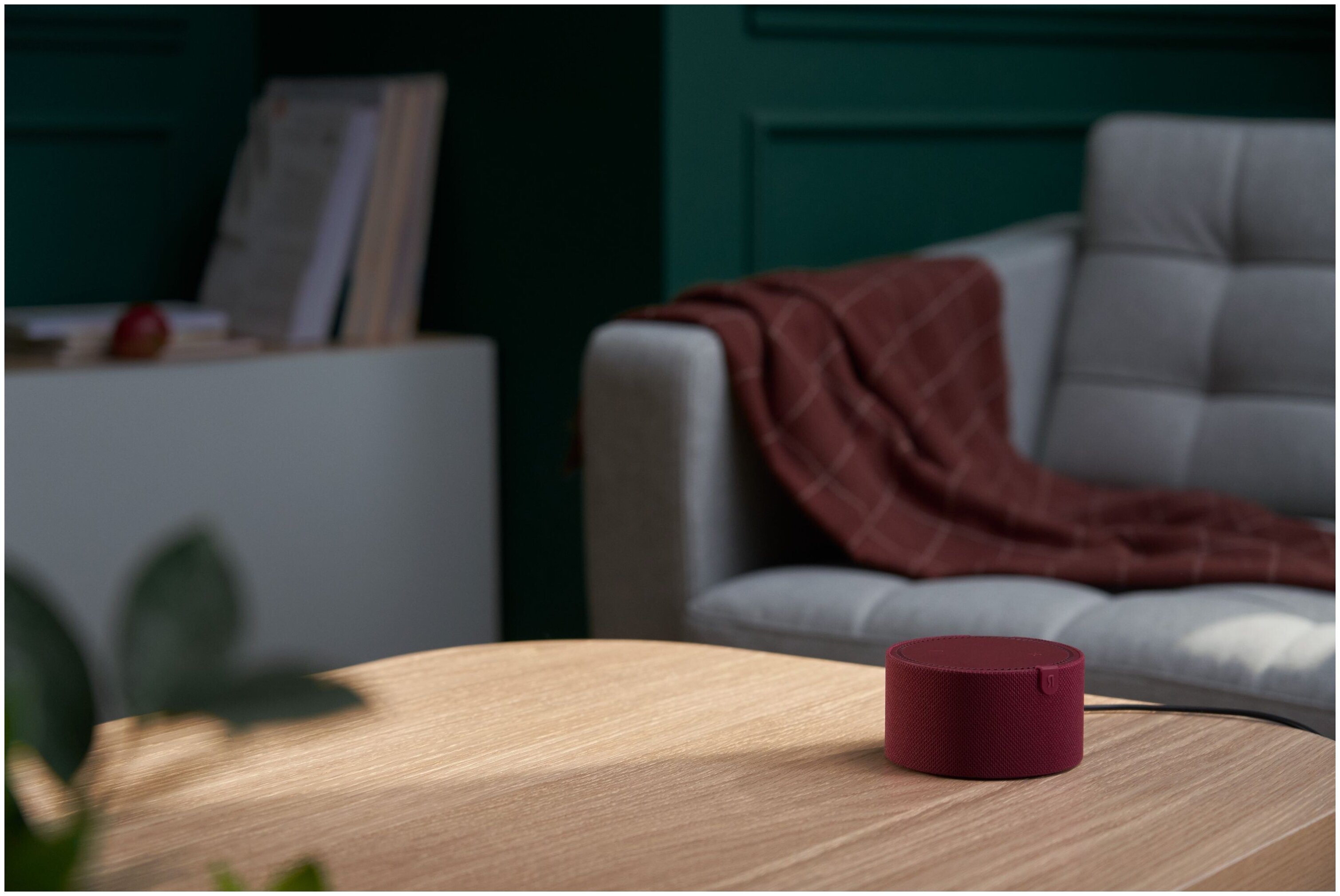 Умная колонка Яндекс.Станция Мини Плюс (без часов) Красный гранат