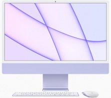 Apple iMac 24" Retina 4,5K, M1 (8C CPU, 8C GPU), 8 ГБ, 256 ГБ SSD, фиолетовый