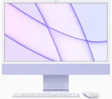 Apple iMac 24" Retina 4,5K, M1 (8C CPU, 8C GPU), 8 ГБ, 256 ГБ SSD, фиолетовый