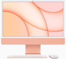 Apple iMac 24" Retina 4,5K, M1 (8C CPU, 8C GPU), 8 ГБ, 512 ГБ SSD, оранжевый