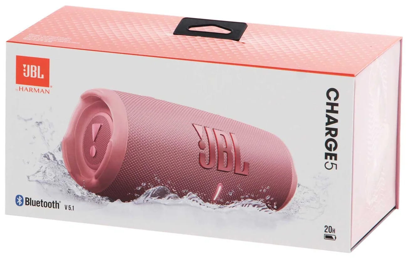 Портативная акустика JBL Charge 5 Розовая