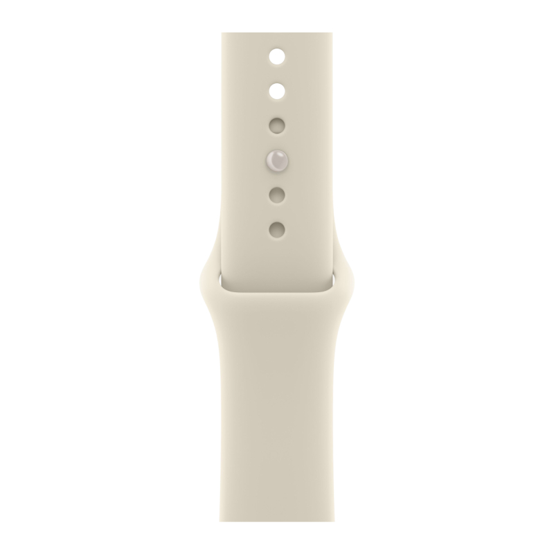 Apple Watch Series 12, 42 мм, Ceramic, корпус жемчужно-белого цвета, спортивный ремешок песочного цвета