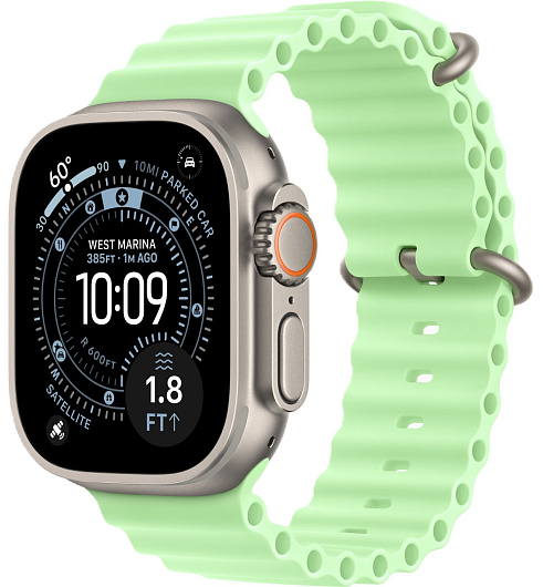 Apple Watch Ultra 3 GPS + Cellular, 49 мм, корпус из титана, ремешок Trail чёрного/угольного цвета