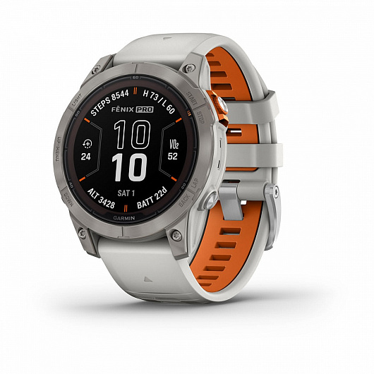 Умные часы Garmin Fenix 7 Pro Sapphire Solar 51мм, Белый