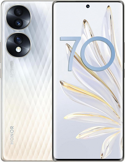 Смартфон Honor 70 8/256 ГБ Кристальное серебро