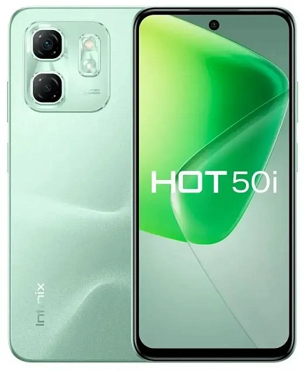 Смартфон Infinix HOT 50i 6/128 ГБ, Зеленый