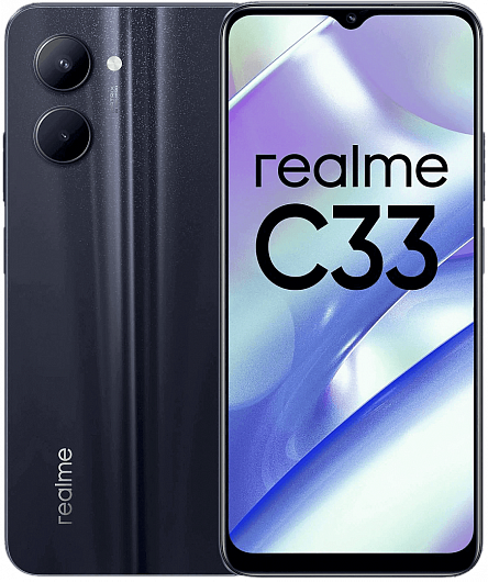 Смартфон realme C33 4/128 ГБ Черный