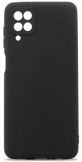 Чехол силиконовый чёрный для Samsung A12