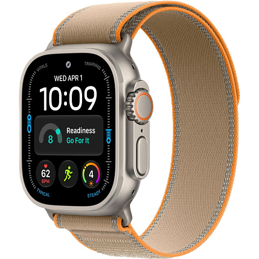 Apple Watch Ultra 4 GPS + Cellular, 49 мм, корпус из титана, ремешок Trail песочного цвета