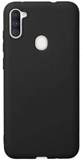 Чехол силиконовый черный для Samsung A11