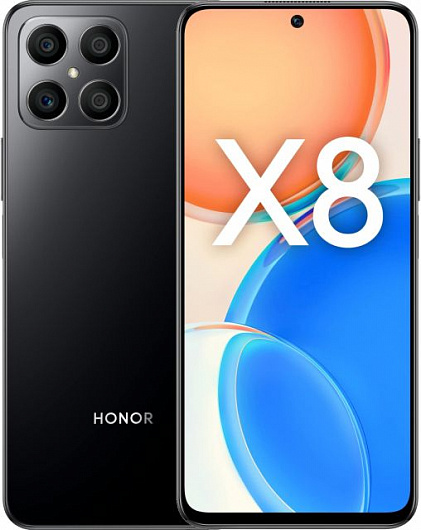 Смартфон Honor X8 6/128 ГБ Полночный чёрный