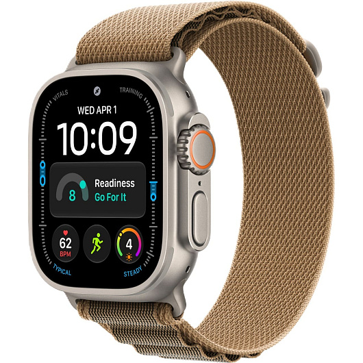 Apple Watch Ultra 4 GPS + Cellular, 49 мм, корпус из титана, ремешок Alpine цвета «пустынный»