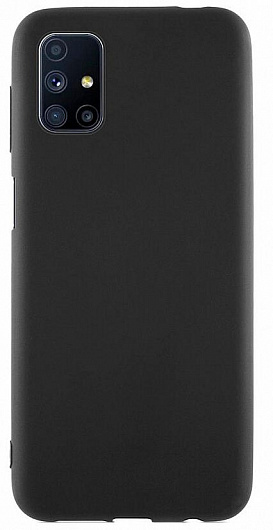 Чехол силиконовый чёрный для Samsung M51