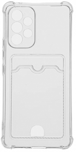Чехол прозрачный с карманом для карт для Samsung S22 Plus