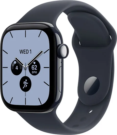 Apple Watch Series 12, 46 мм, Ceramic, корпус цвета «Ночной синий», спортивный ремешок тёмно-синего цвета