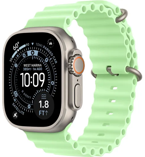 Apple Watch Ultra 3 GPS + Cellular, 49 мм, корпус из титана, ремешок Trail чёрного/угольного цвета