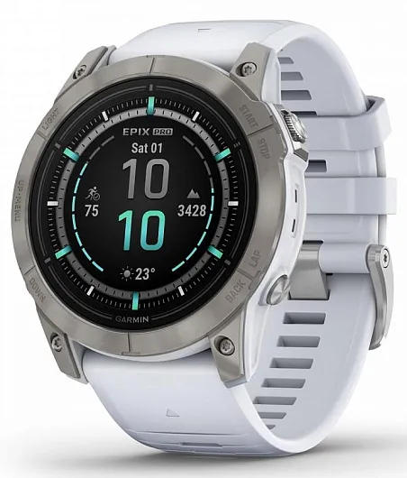 Умные часы Garmin Epix Pro (Gen 2) Sapphire 51 мм, Белый