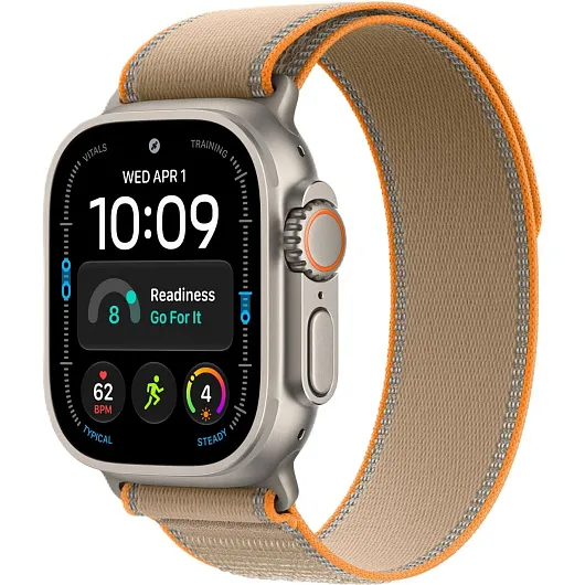 Apple Watch Ultra 4 GPS + Cellular, 49 мм, корпус из титана, ремешок Trail песочного цвета