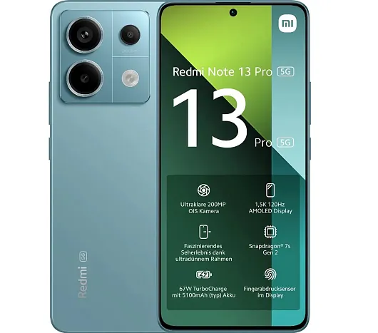 Xiaomi Redmi Note 13 Pro 5G 12/512 ГБ Бирюзовый