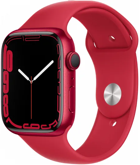 Apple Watch Series 7, 41 мм, корпус из алюминия красного цвета, спортивный ремешок (PRODUCT)RED