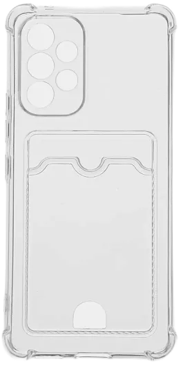 Чехол прозрачный с карманом для карт для Samsung S22 Plus